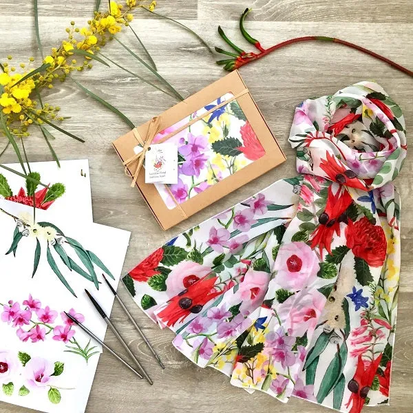 Australian Floral Emblems Scarf