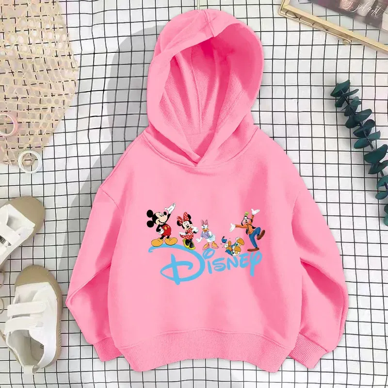 Baby Disney hoodies Cartoon Long sleeved Boys and Girls Fashion Spring and Autumn Children's Korean Edition Round Neck Sweater