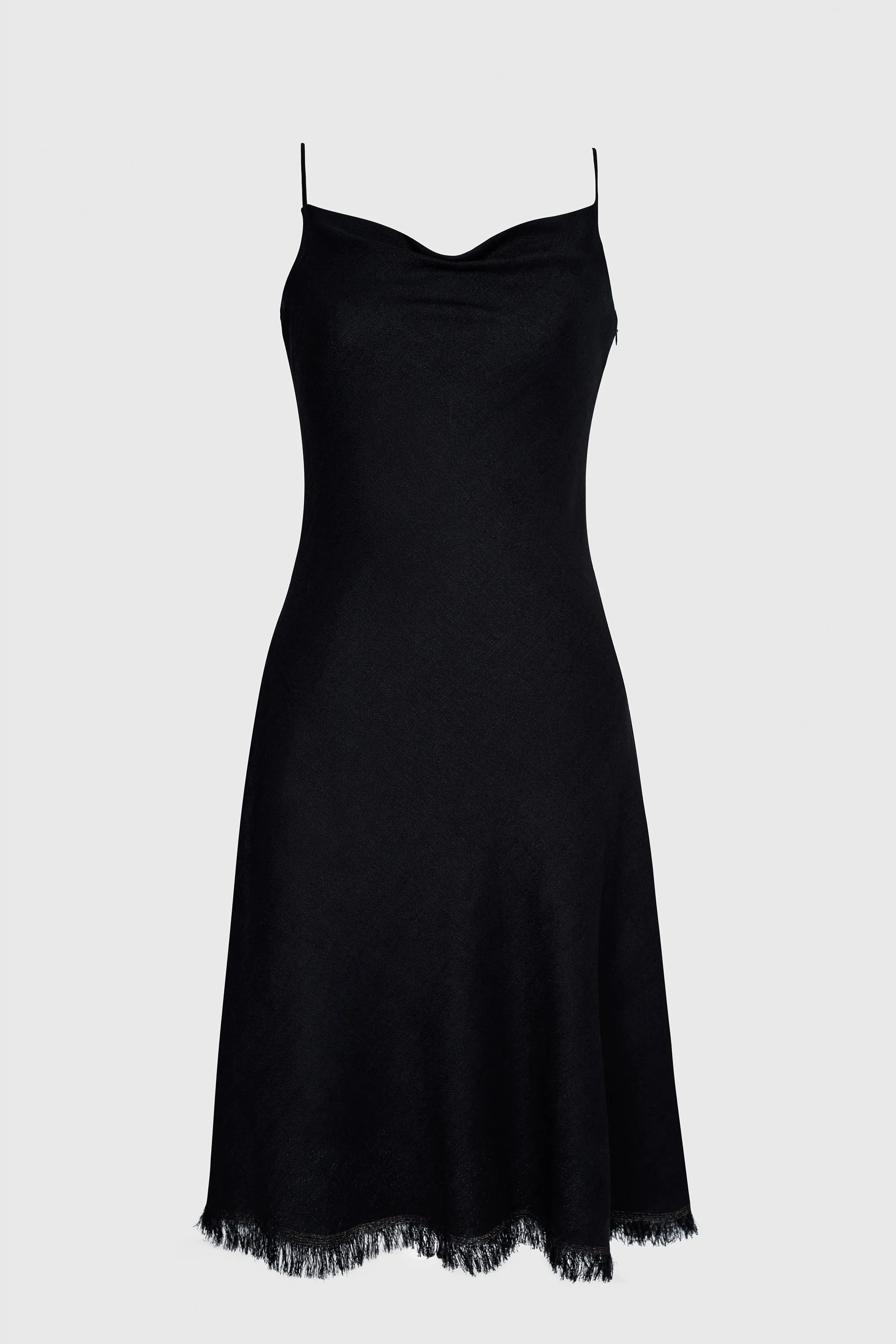 Bias Cut Dress - Black