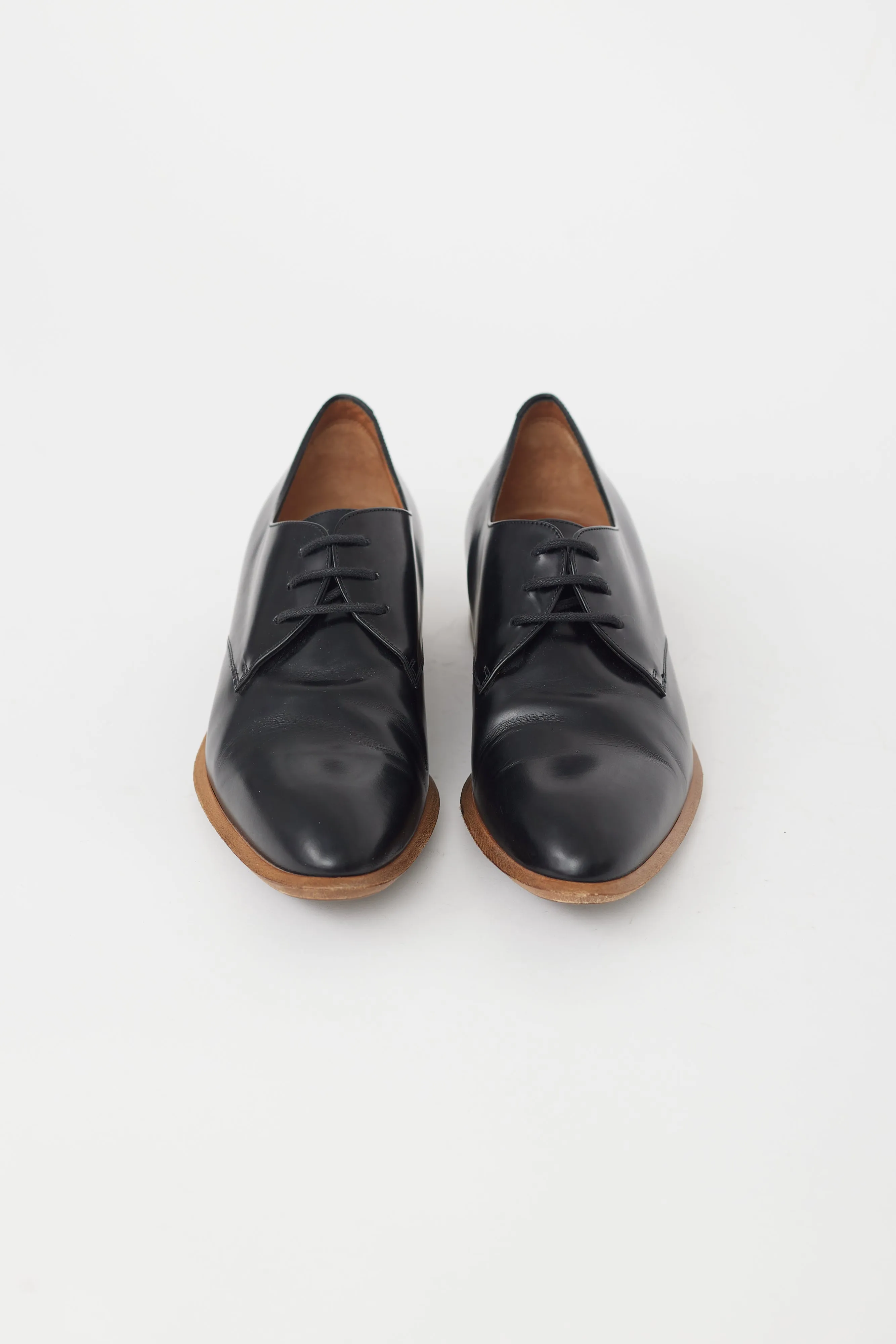 Black Leather Derby