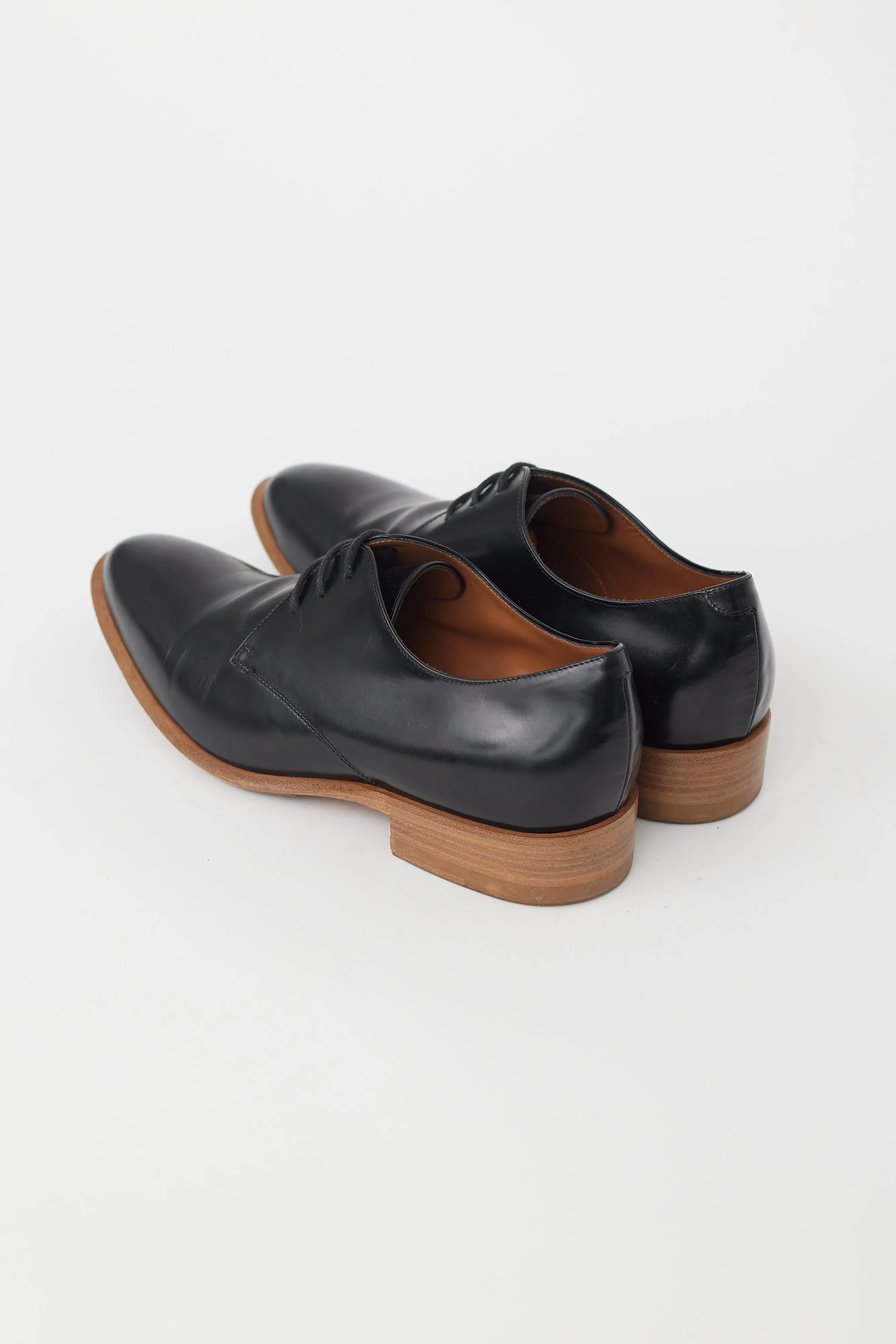 Black Leather Derby