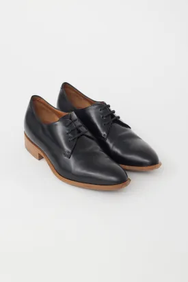 Black Leather Derby