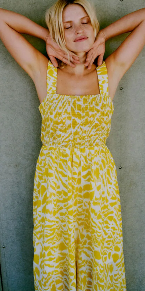 B.Young Smocked Summer Dress