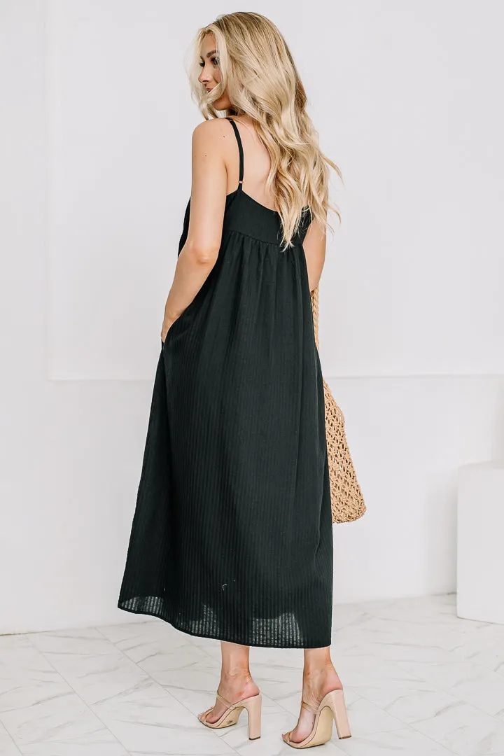 Found Myself Spaghetti Strap Midi Dress