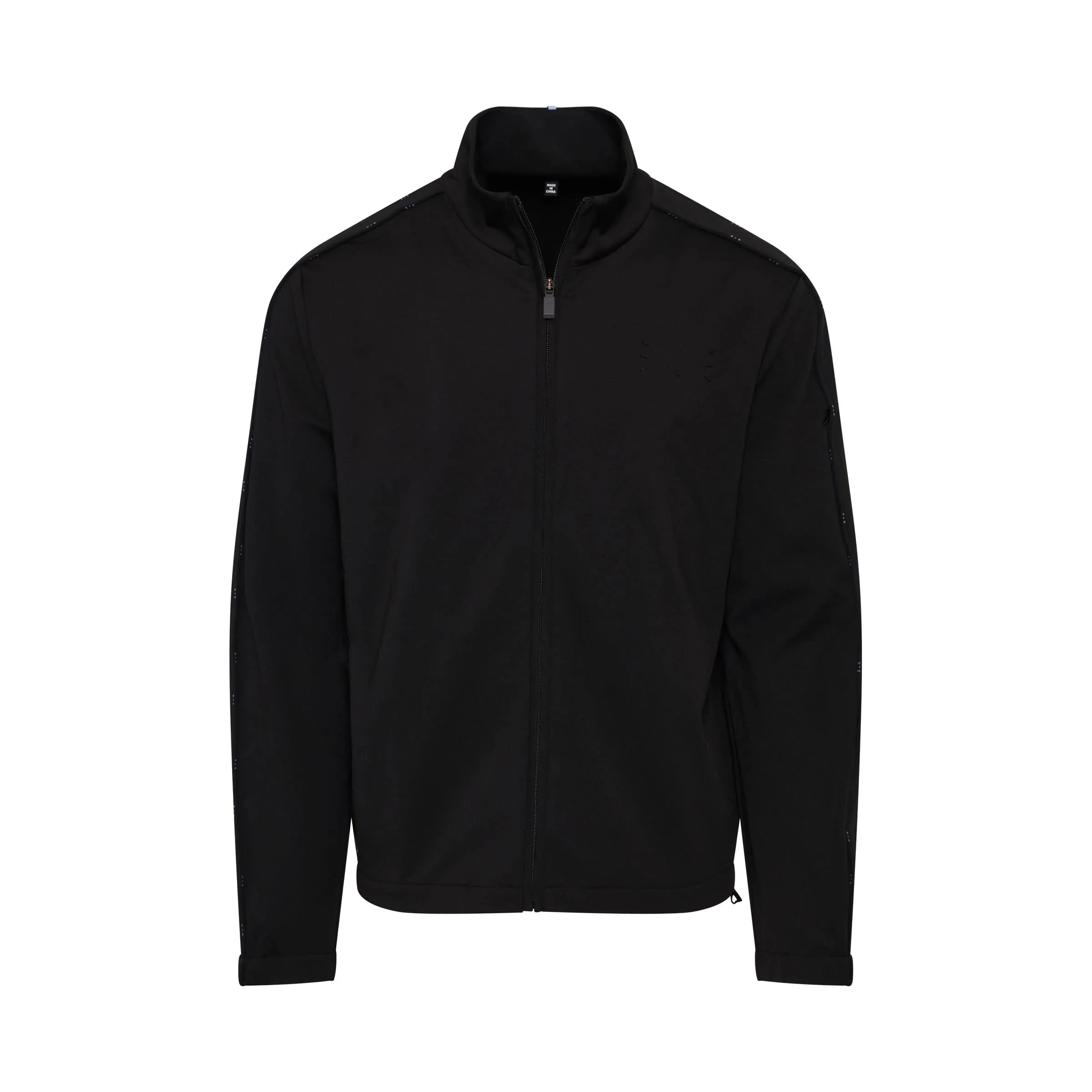 Icon Logo Patch Track Top Jacket in Black