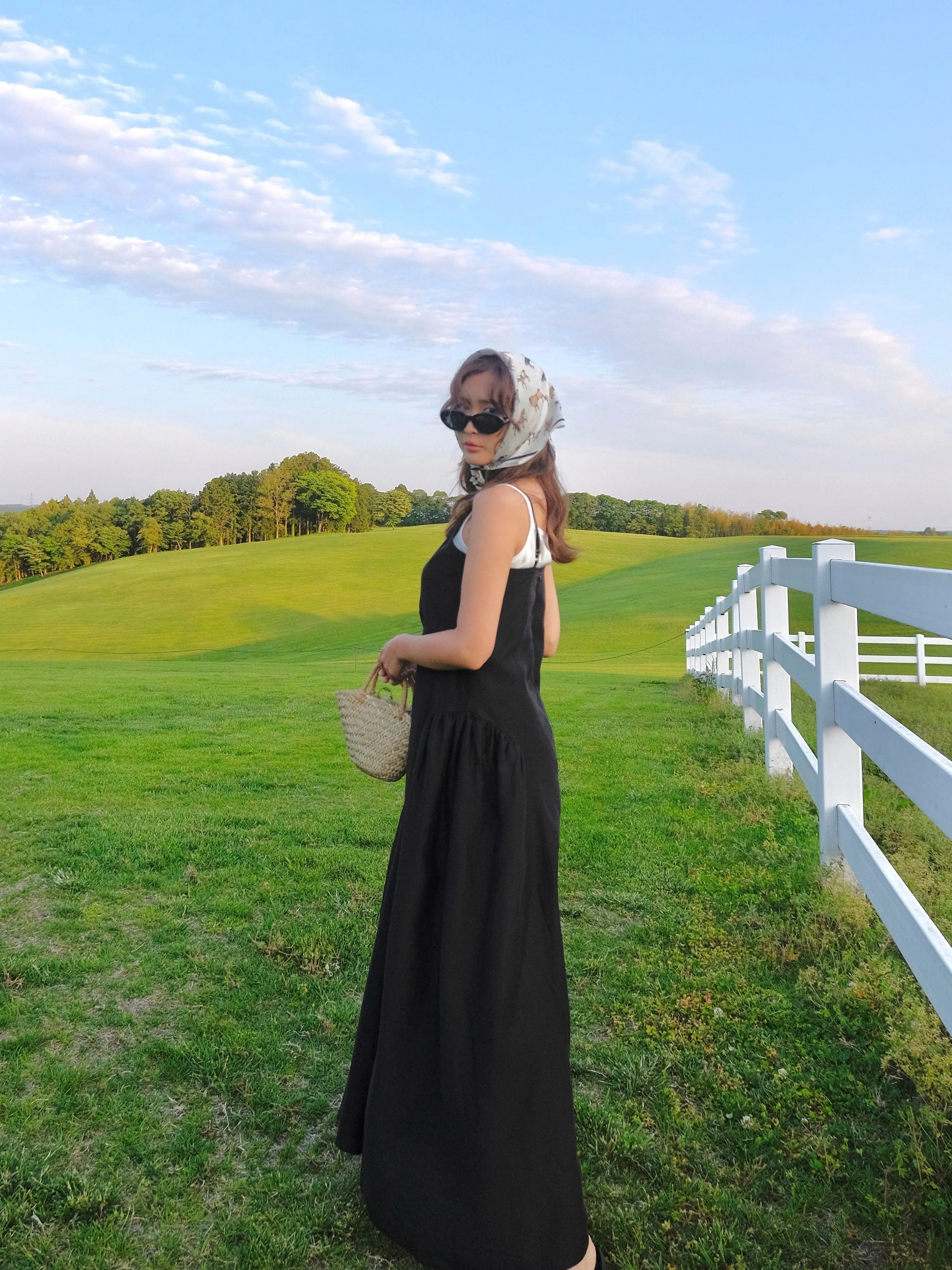 Midnight Talks Silky Long Dress