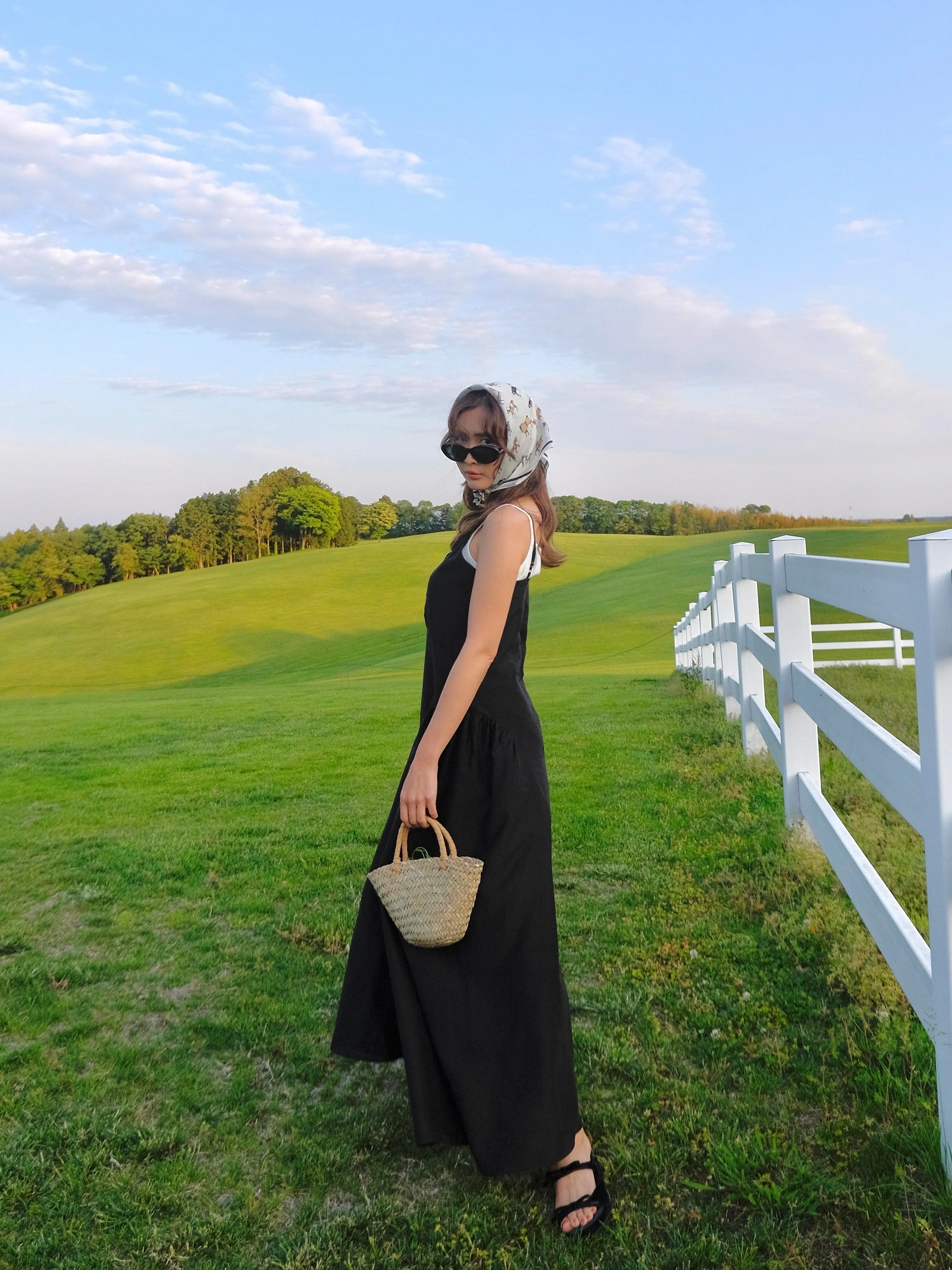 Midnight Talks Silky Long Dress