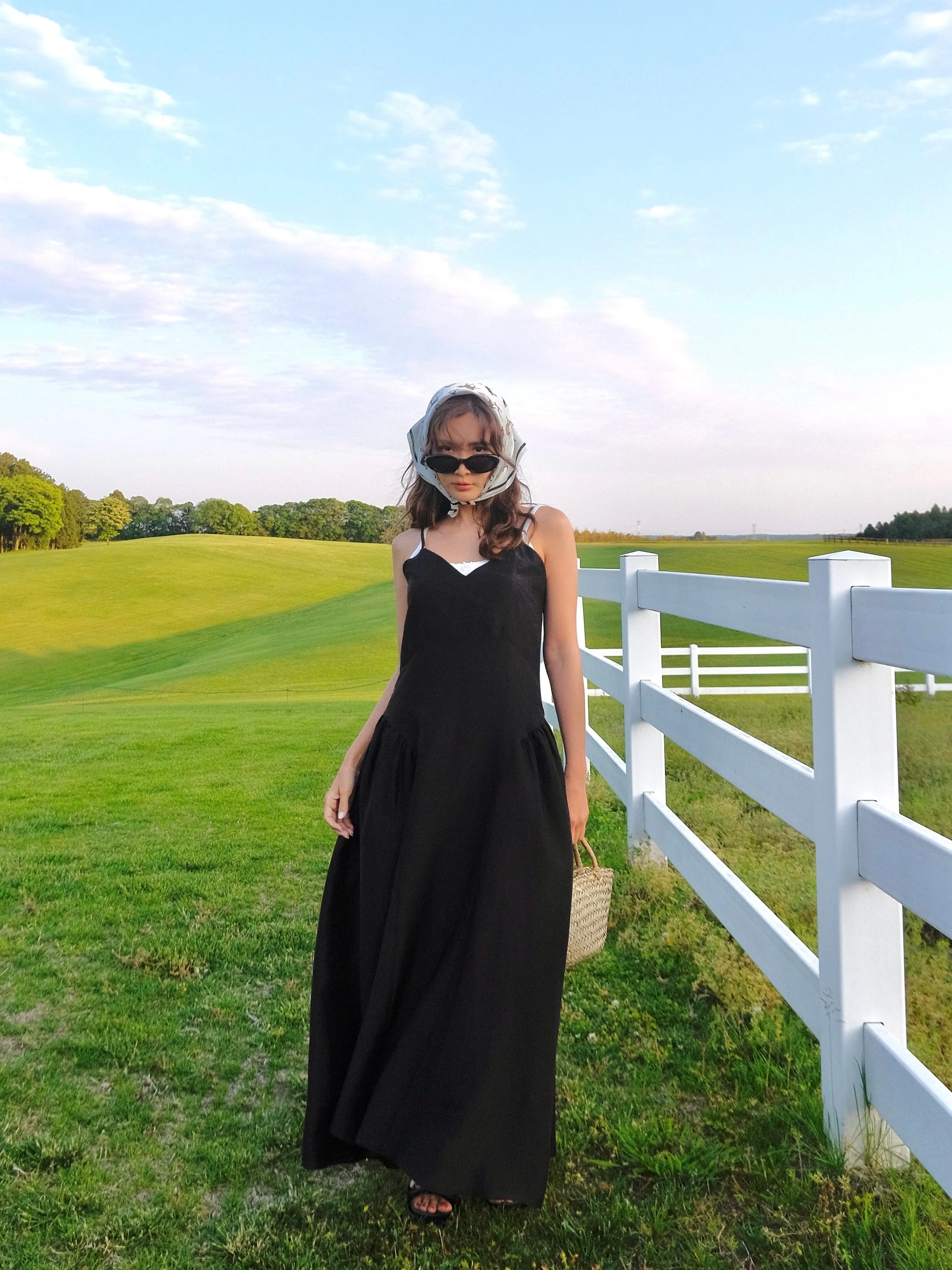 Midnight Talks Silky Long Dress
