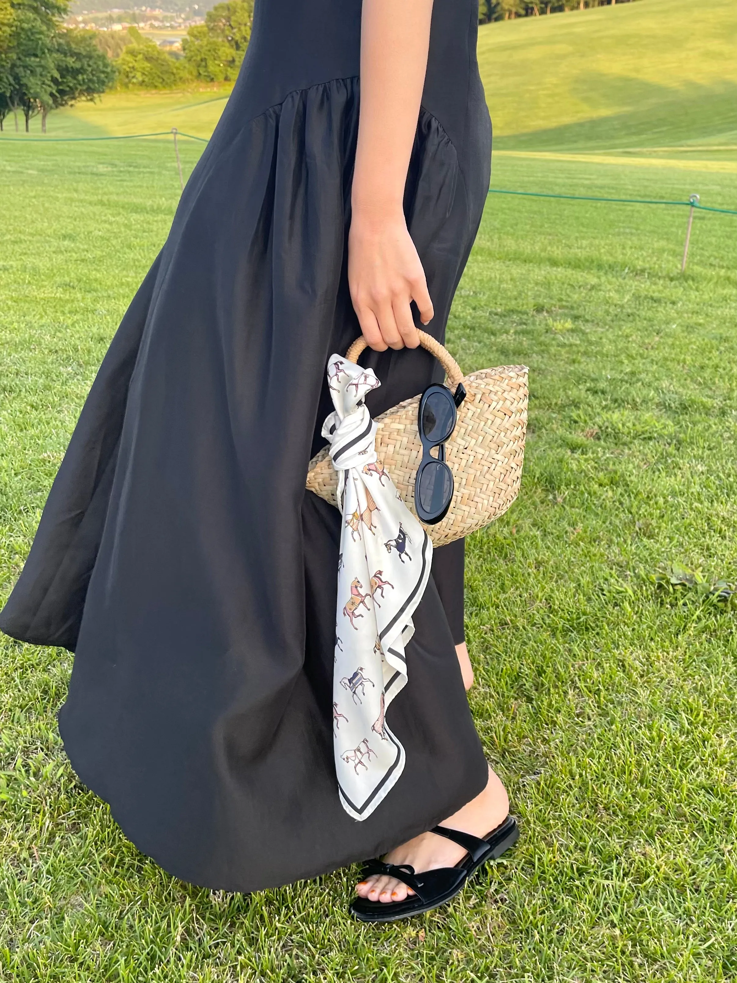 Midnight Talks Silky Long Dress