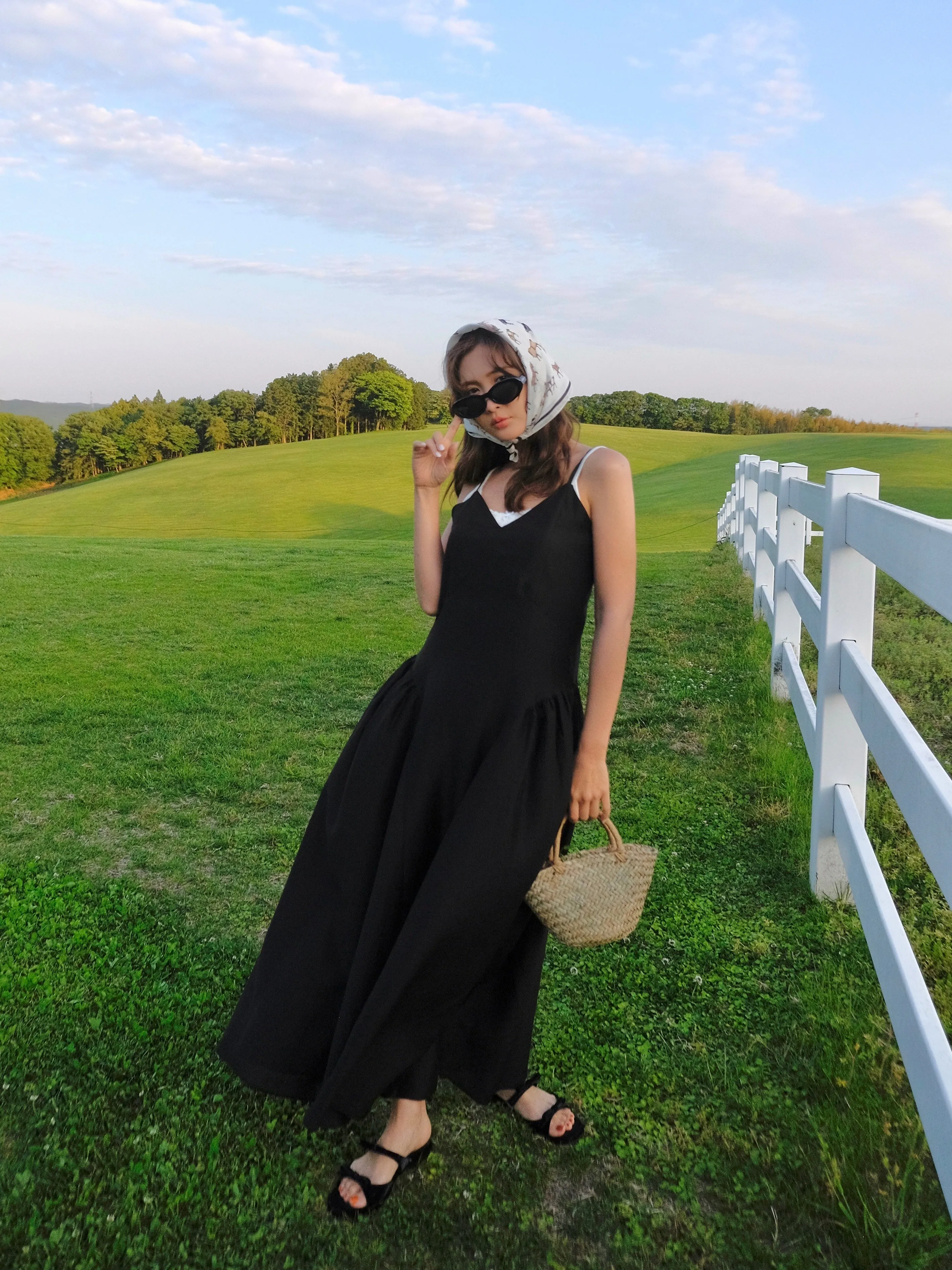 Midnight Talks Silky Long Dress
