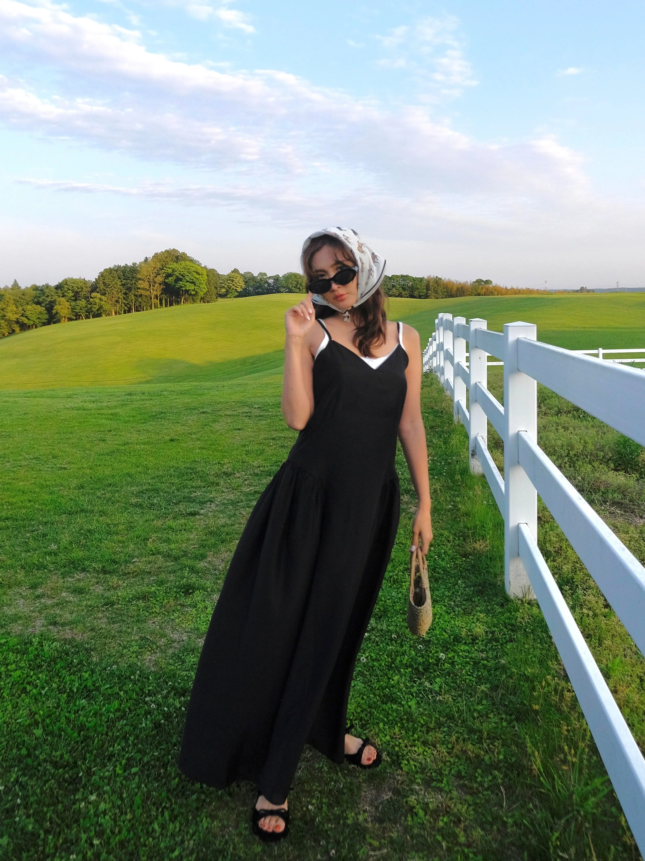 Midnight Talks Silky Long Dress