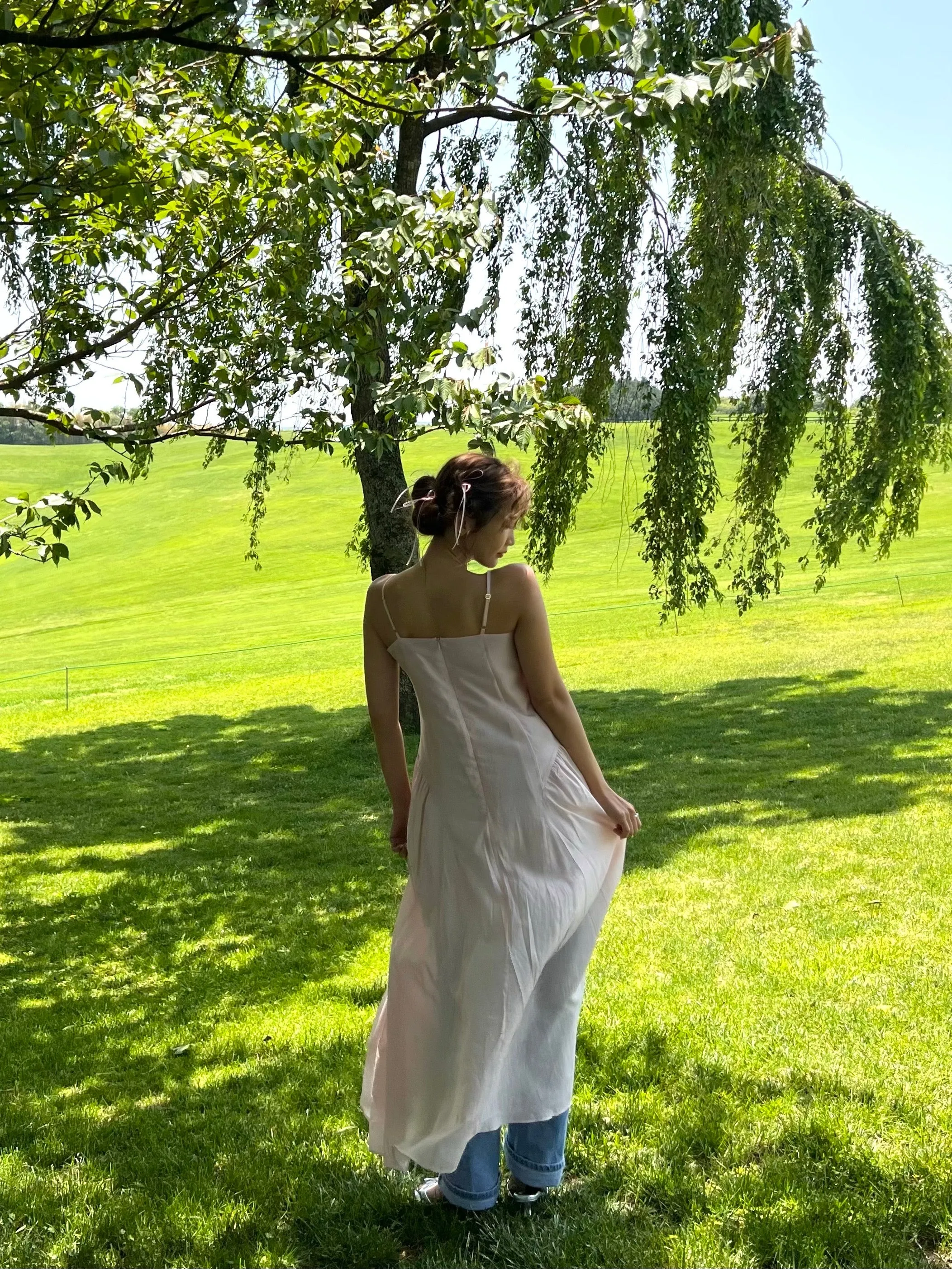 Midnight Talks Silky Long Dress