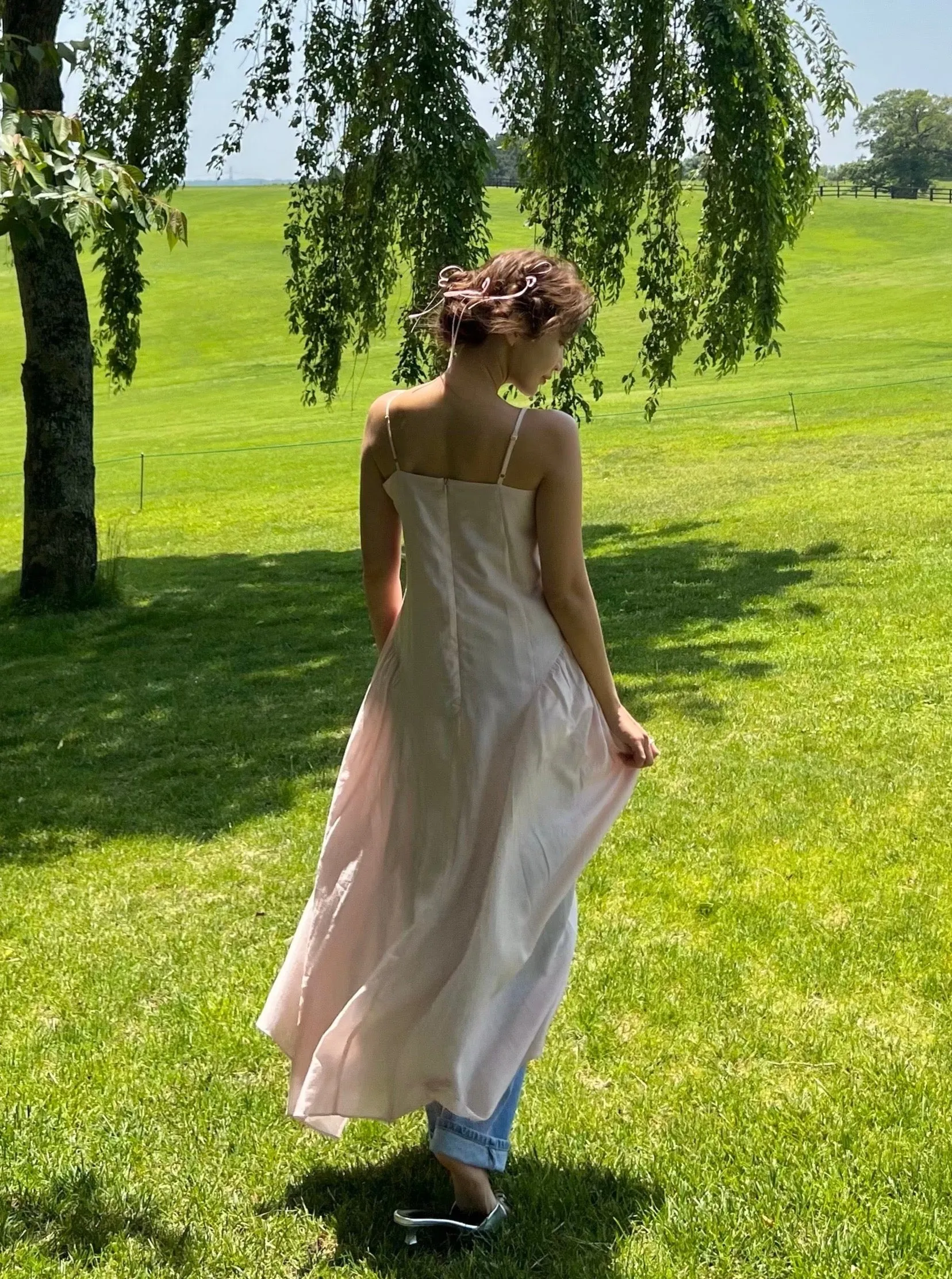 Midnight Talks Silky Long Dress