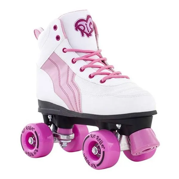 Rio Roller Pure White Pink Skates *Last Pair* US 6