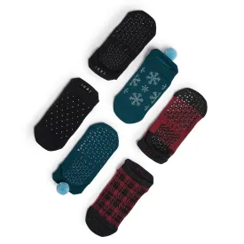 Savvy 3 Pack Grip Socks *