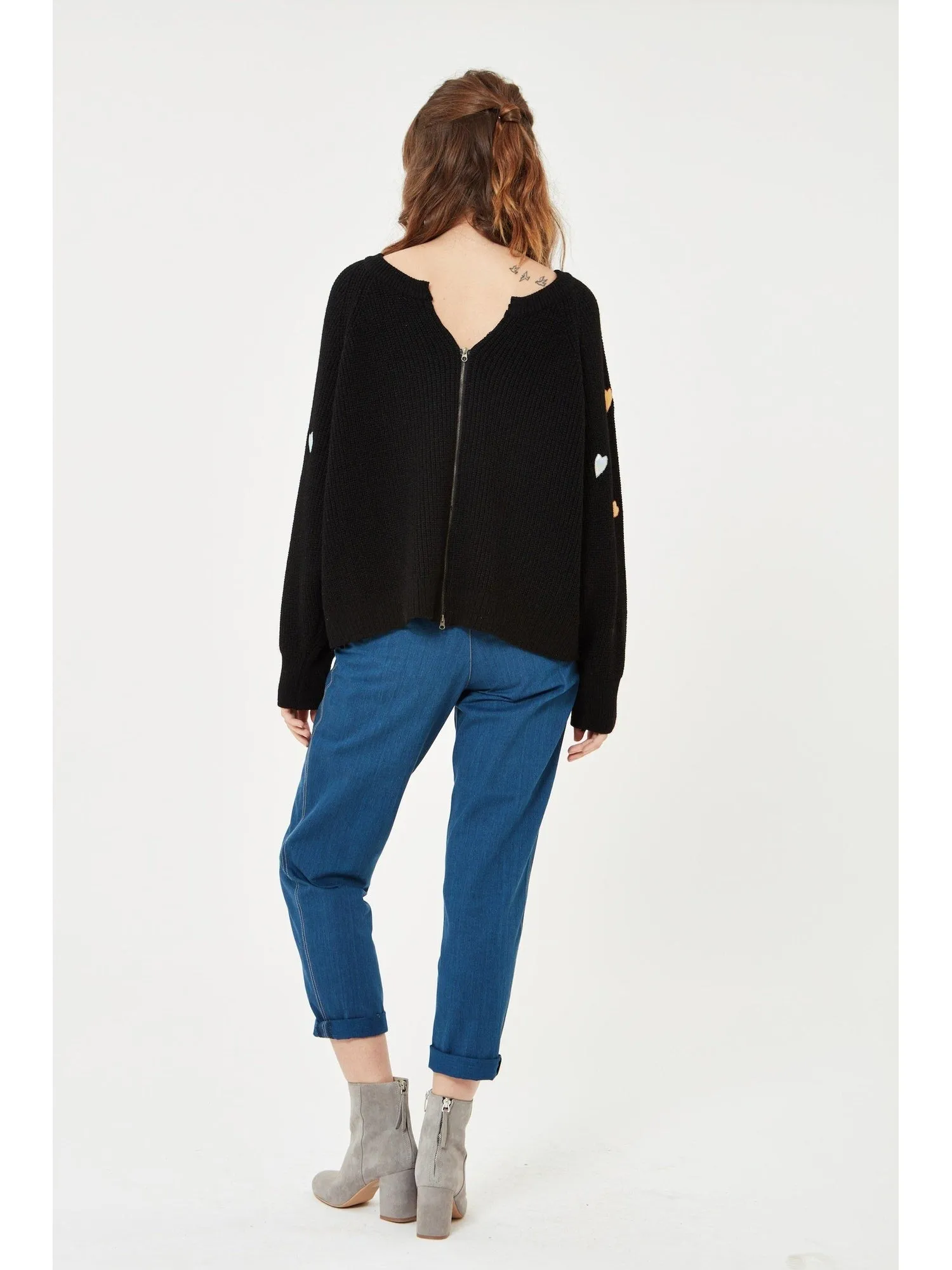 Scoop Neck wool Blend Sweater