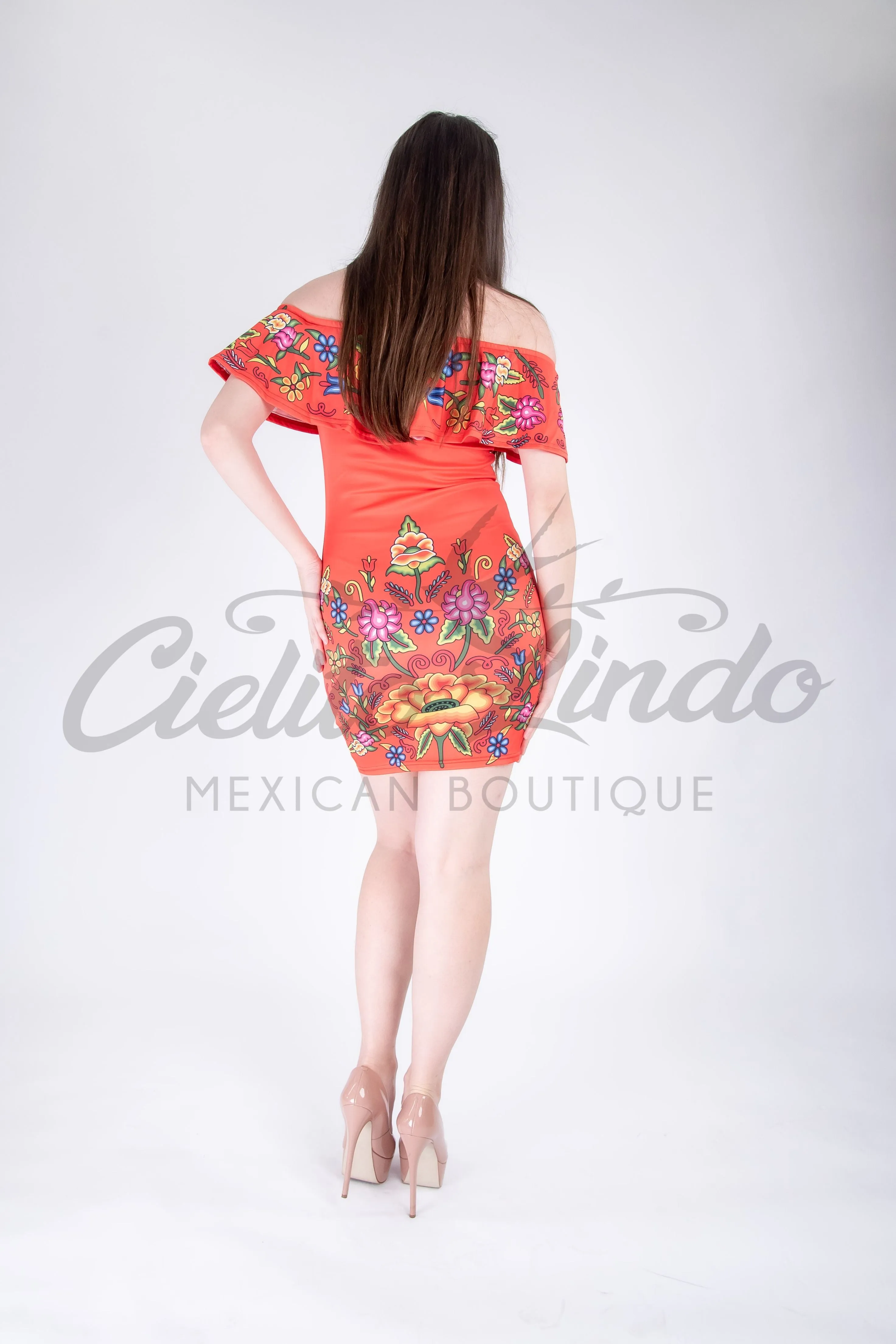 Stamped Mexican Dress Bonita