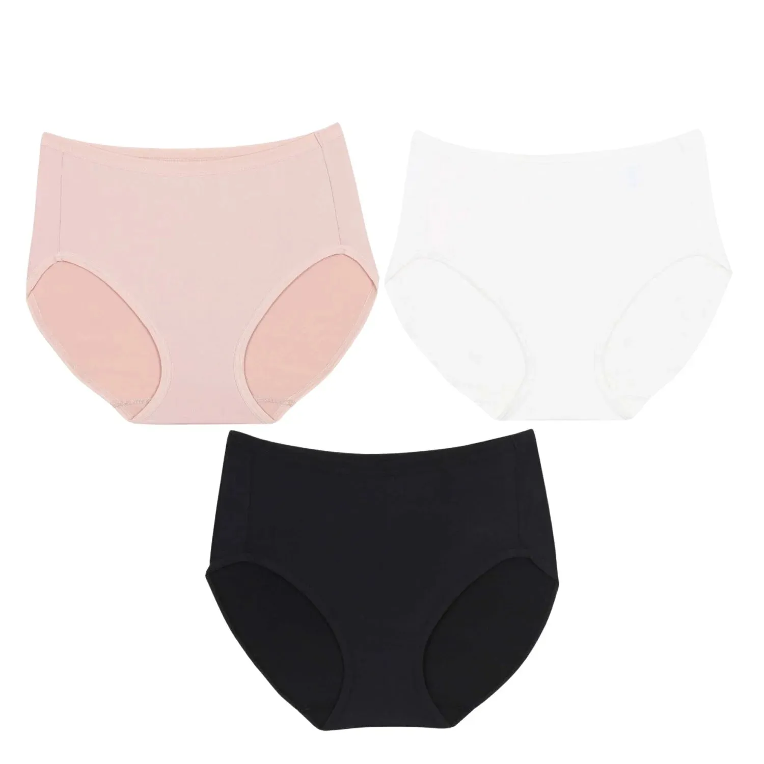 Wacoal Panty pack กางเกงในใส่สบาย รูปแบบเต็มตัว set 3 ชิ้น รุ่น WU4T34 คละสี (สีเบจ-สีดำ-สีครีม)